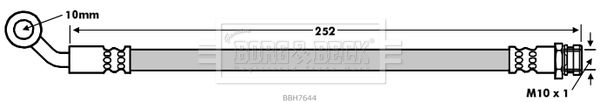 BORG & BECK stabdžių žarnelė BBH7644